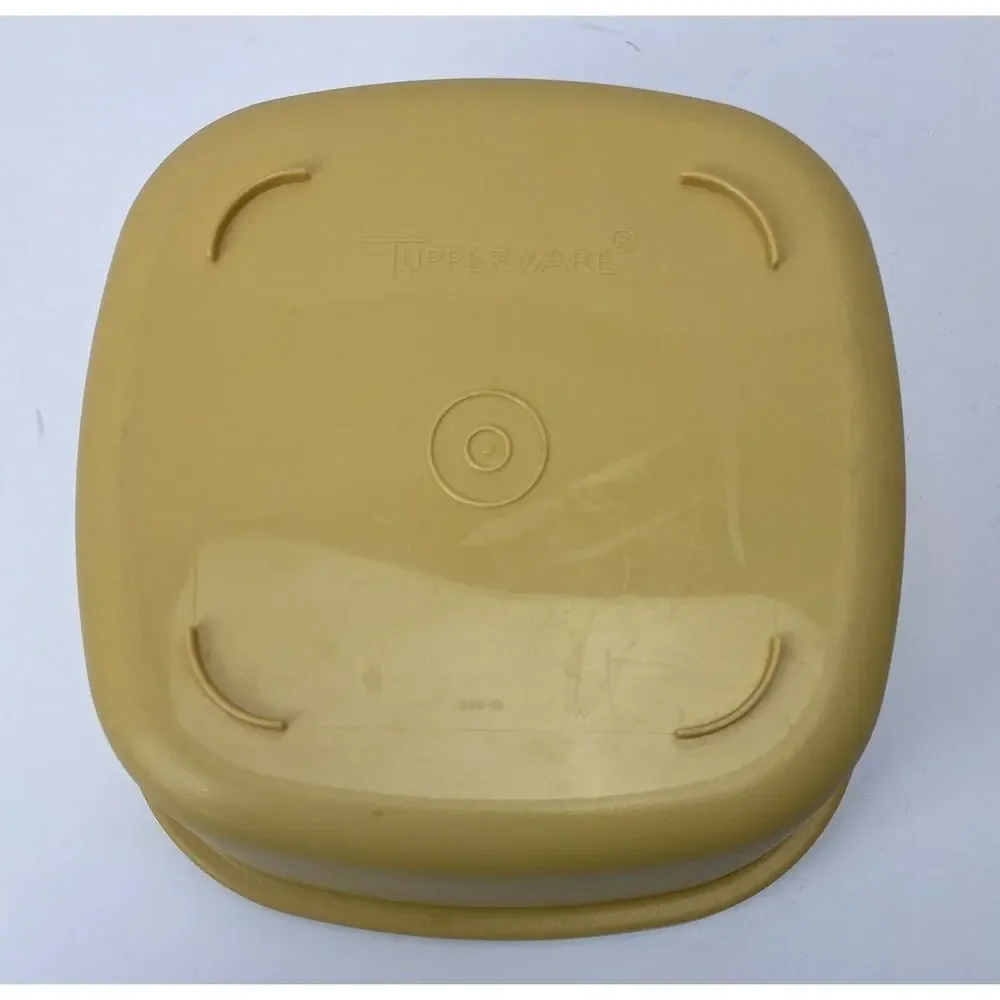Vintage Tupperware Harvest Gold Steam n Store Colander Storage Container 888-10